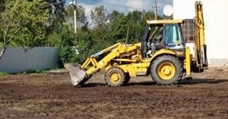 Выравнивание рельефа в Новосибирске в октябре