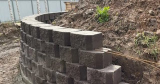 Установка подпорной стенки в Новосибирске в октябре